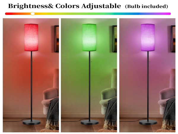 Corner Floor Lamp LED Lamp Smart Remote Control Music Standing Lamp Bedroom Living Room Gaming