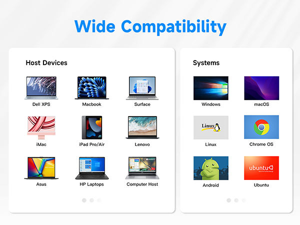 Wide compatibility