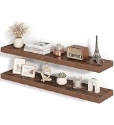Fun Memories 36Inch Floating Shelves for Wall, 8 Inch Deep Shelves for Bathroom|Bedroom|Kitchen, ...