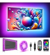 DTQJ LED Lights for TV 16.4FT, Music Sync LED Strip Lights for TV 55-70 Inch