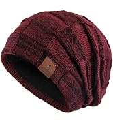 Doitory Beanie Hat for Men and Women, Unisex Winter Slouchy Beanie Knit Warm Hat, Cotton Cap for ...