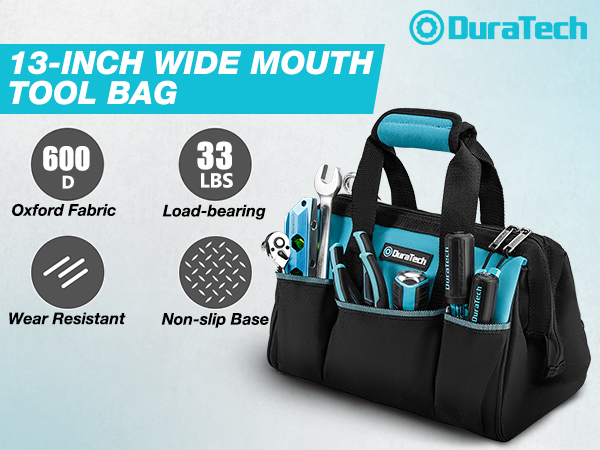 13-INCH WIDE MOUTH TOOL BAG