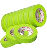 SWRT Green Painters Tape 1 Inch x 55 Yards, 10 Rolls, Clean Removal | Crisp Paint Edges; Auto Pai...