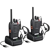 Proster Rechargeable Walkie Talkies 1 Pair - Long Range Two Way Radios 16 Channel Handheld Walky ...