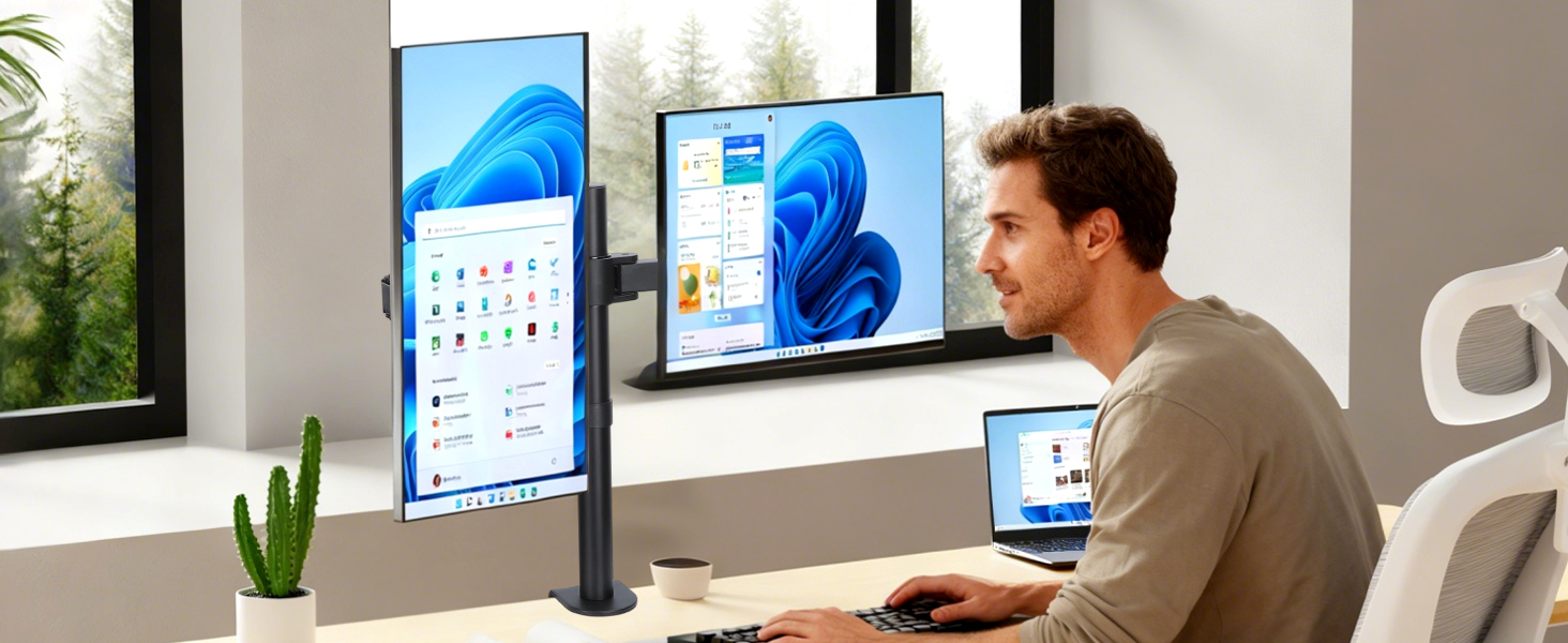 dual monitor mount