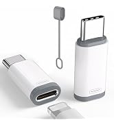 2 Pack Lightning to USB C Adapter for iPhone 15/16/16 Pro Max/Plus,Samsung S24,Support Charging &...