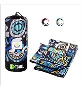 4Monster Camping Towels 3 Size at 1 Pack,Microfiober Towel Fast Drying,Beach Travel Towel Ultra C...