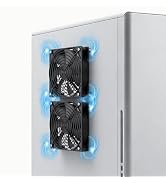 2PACK 120mm USB Powered Cooling Fan with ON/Off Switch Quiet with Magnetic Screws Black for Route...