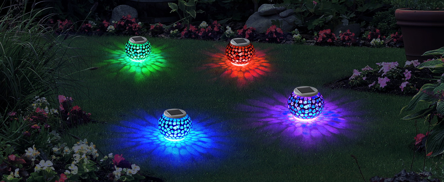 mosaic solar lights outdoor solar garden lights