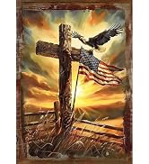 DIADAY Diamond Art Painting Kits Cross Flag