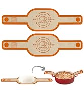 PLAPITATE Silicone Bread Sling Dutch Oven Liner, Non-Stick & Easy Clean Reusable Oval Silicone Br...