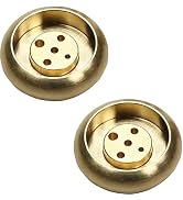 2Pack 5 Holes Incense Stick Holder, Metal Sandalwood Coil Base, etachable Brass Incense Burner St...