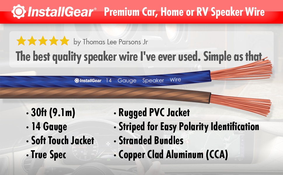 14 gauge speaker wire