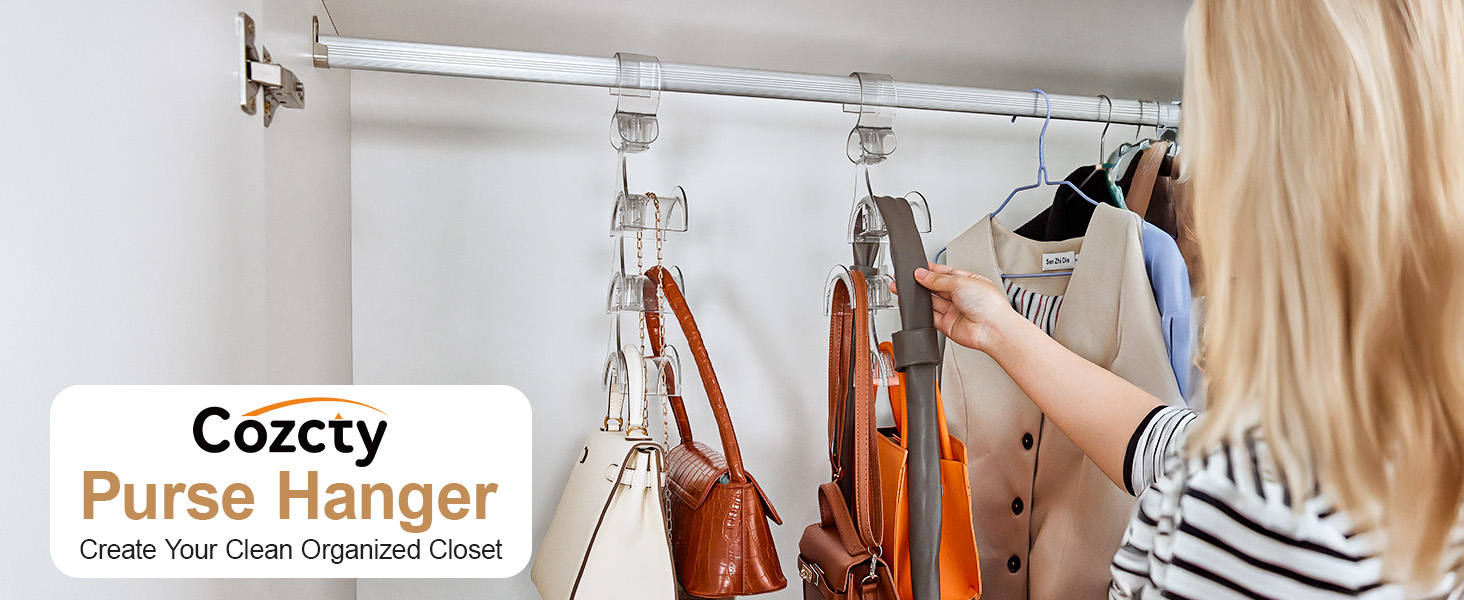 purse organizer for closet