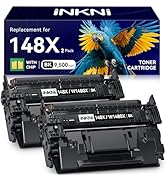 148X Black High Yield Toner Cartridge - with Chip Compatible Replacement for HP 148X 148A W1480X ...