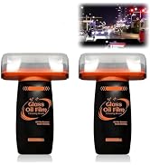 KLIFE 2Pcs Glass Oil Film Remover for Car, Roll-On Glass Emulsion Cleaner Compound with Cleaning ...