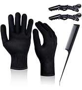 IKOCO Heat Gloves for Hair Styling, 2Pcs Curling Iron Gloves Heat Proof Glove Mitts for Hair Styl...