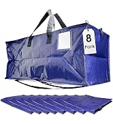 Innovative Haus Extra Large Heavy Duty Blue Moving Bag with Zipper and Strong Handles. Durable Ba...