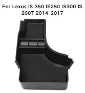RED WOLF Center Console Organizer Tray For Lexus IS 350 IS250 IS300 IS200T 2014-2017 Armrest Stor...