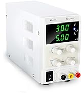 30V 5A DC Bench Power Supply Variable 3-Digital LED Display, Switching Lab Power Supply with Free...
