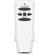 COREBAY Ceiling Fan Remote Control with Light Dimmer Function Replacement for Hampton Bay UC7078T...
