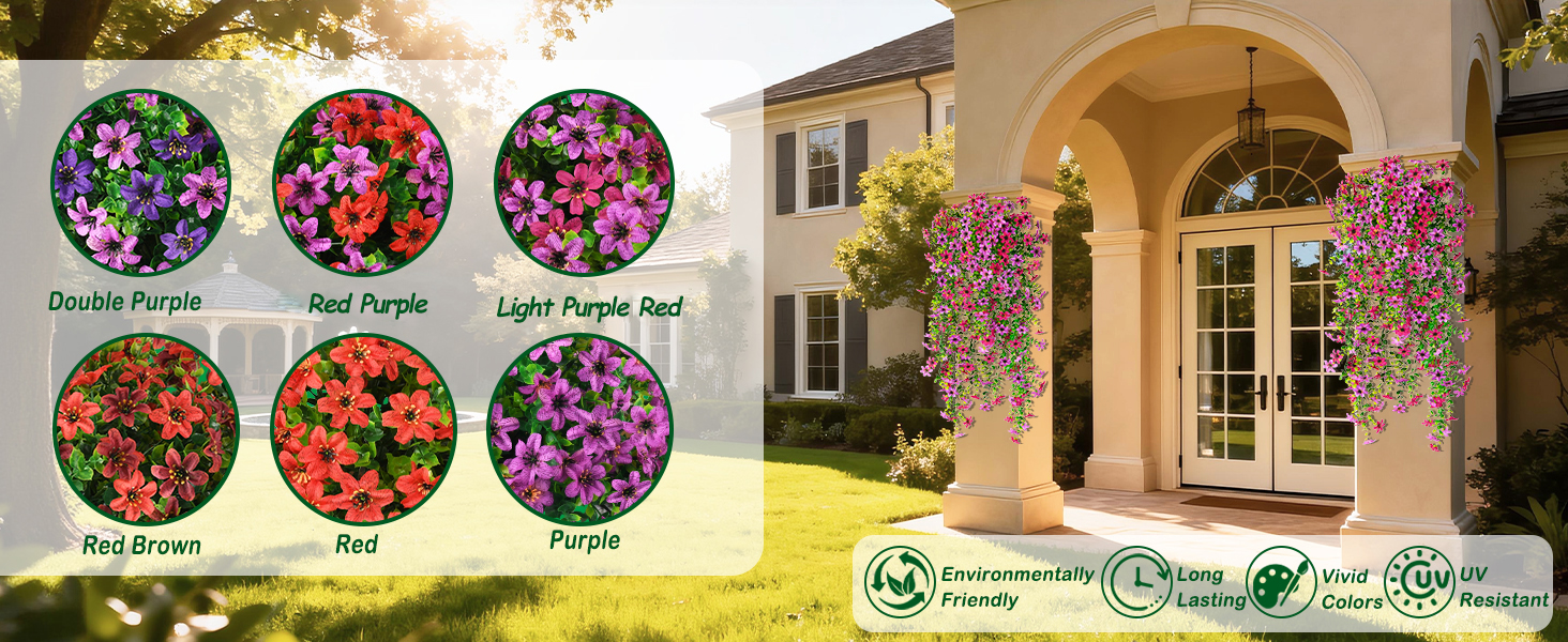 artificial flowers for outdoors