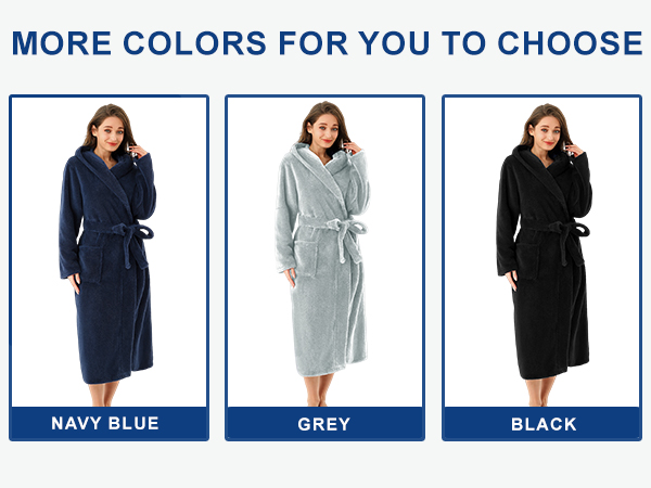 Polar fleece bathrobe