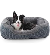 INVENHO Medium Dog Beds for Medium Dogs Washable, Rectangle Dog Bed Medium Size Dog, Orthopedic D...