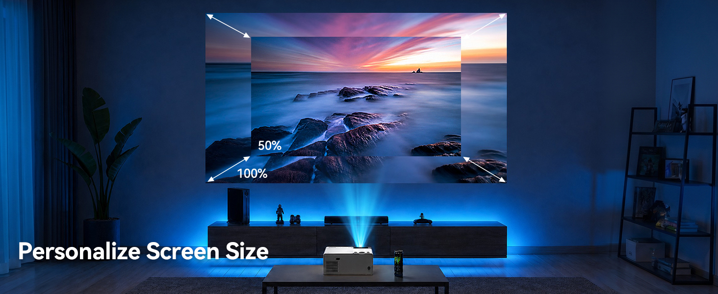 Projector with WiFi and Bluetooth