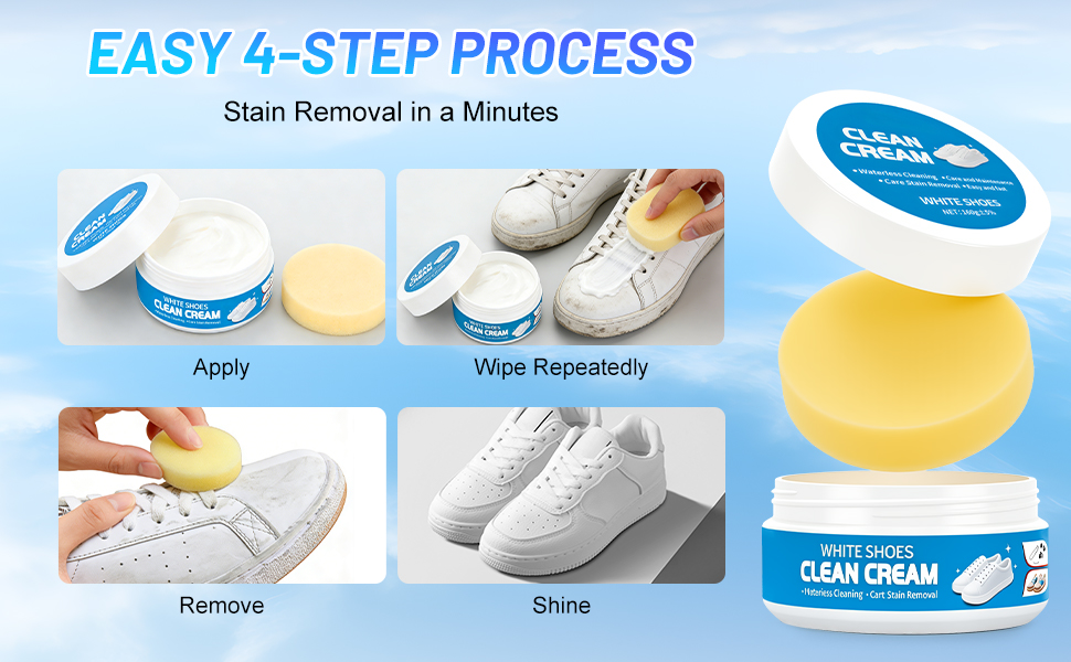 2PCS White Shoe Cleaner Cream