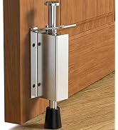 Elfthloo Kickdown Door Stopper, Stainless Steel Foot-Operated Door Stop for Bottom of Door, Adjus...