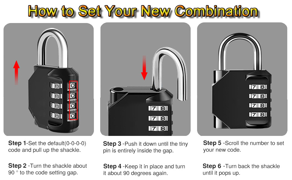 How to Set Your New Combination