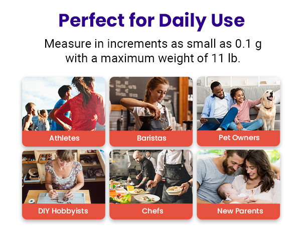 Fulfill all your professional and recreational measuring needs with one user-friendly scale.