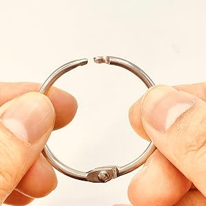 Sturdy Binder Book Rings 1 inch Binder Rings for Index Cards Flash Card Rings Loose Leaf Binder