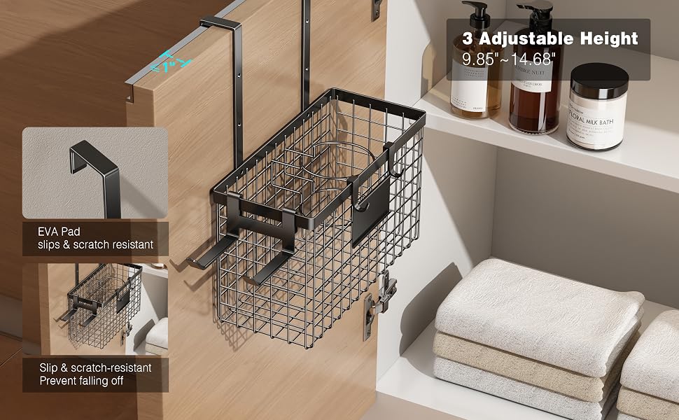 adjustable height hair dryer holder