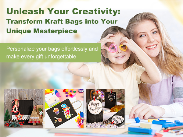 Customized Gift Bags Black