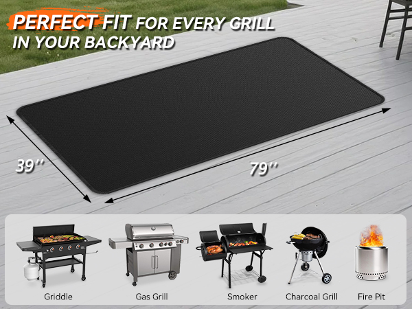 bbq matt for outdoor grill