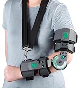 NIdreamCE Adjustable Hinged Elbow Brace ROM Arm Braces Post OP Stabilizer Support After Surgery, ...