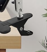 ROCKFREE Clip Phone Holder for Desk,Table,Desktop Baffle,Flat Surface, Pipe,Pole,Music Stand,with...