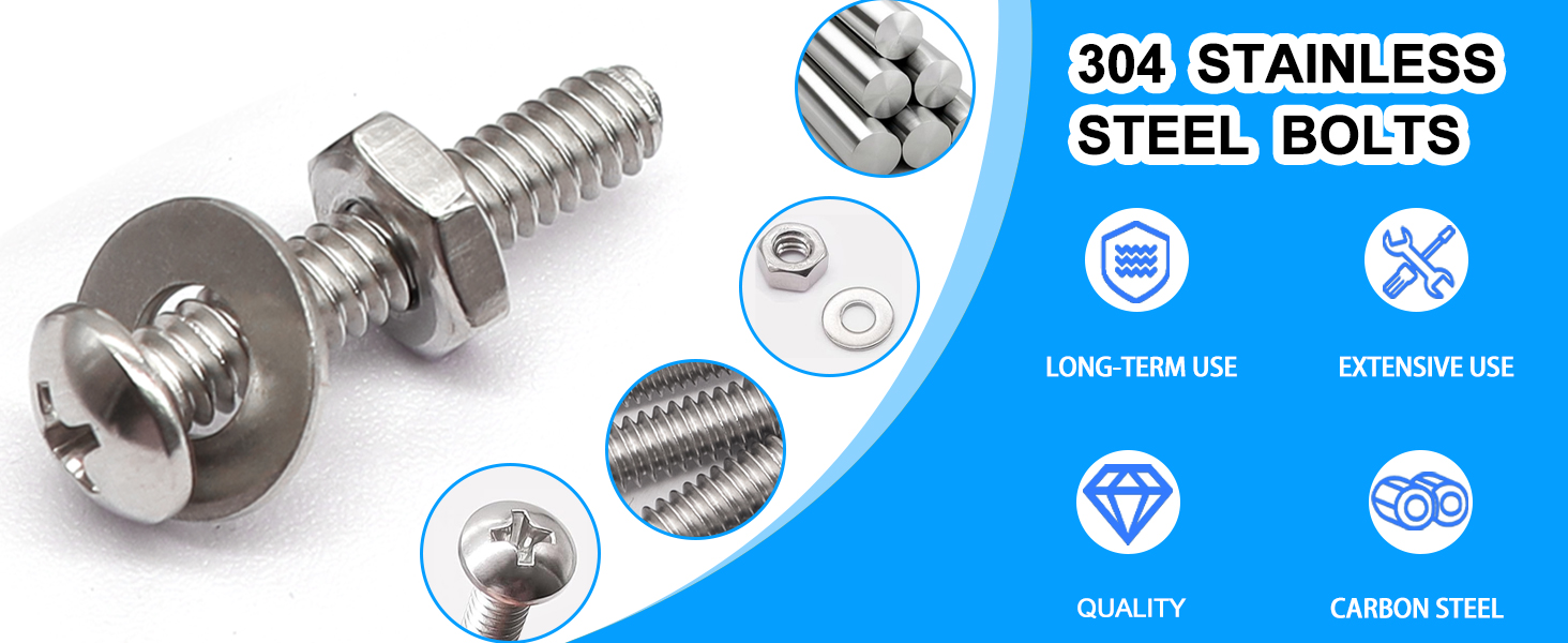 Stainless Steel Bolts and Nuts Kit