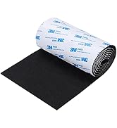 VOCOMO Felt Furniture Pads, Non Slip Self Adhesive Cuttable Felt Strips Black Heavy Duty Felt Str...