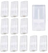 Sxminer 30 Pcs 15ml Clear Empty Deodorant Containers Oval Plastic Lip Balm Tube Refillable Twist-...