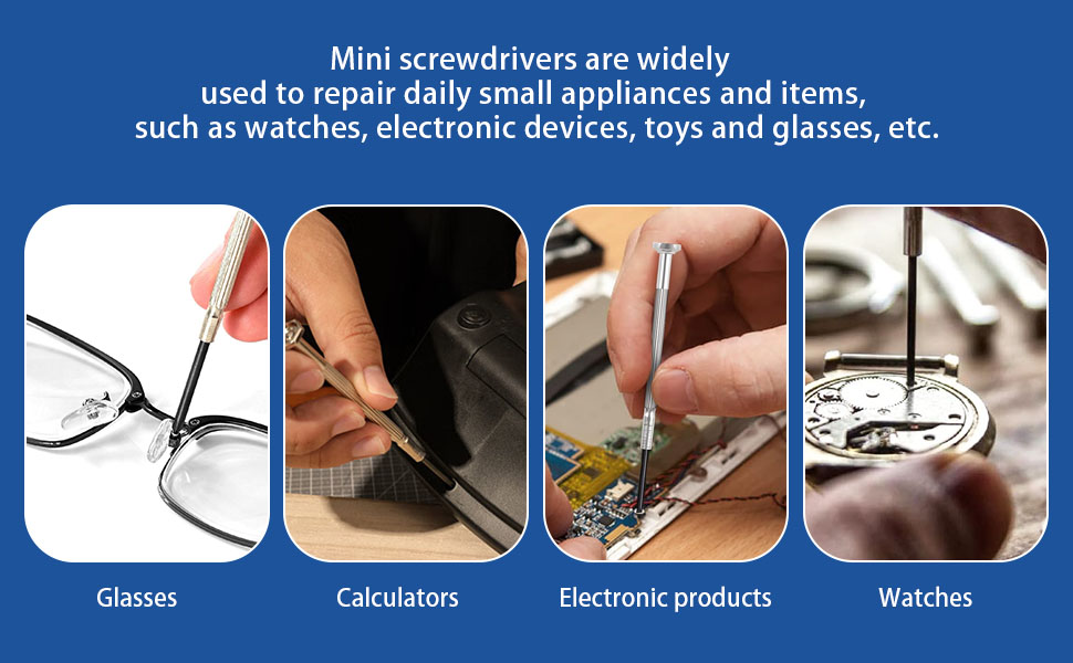 6PCS Precision Screwdriver for Laptops, Watches, Phones, Computers, Doorbells, Toys, Glasses