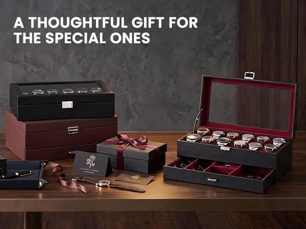 12-Slot Watch Display Case