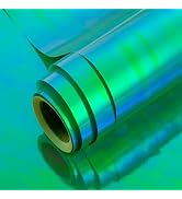 Flyhill Iridescent Green Wrapping Paper Roll-17inch*32.8ft(46.8sqft- Shiny Gift Wrap for Birthday...