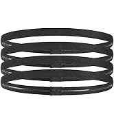 JBM 4 Pieces Sport Thin Headbands for Men Athletic Hair Bands Men Ridding Sweatband for Women Hel...