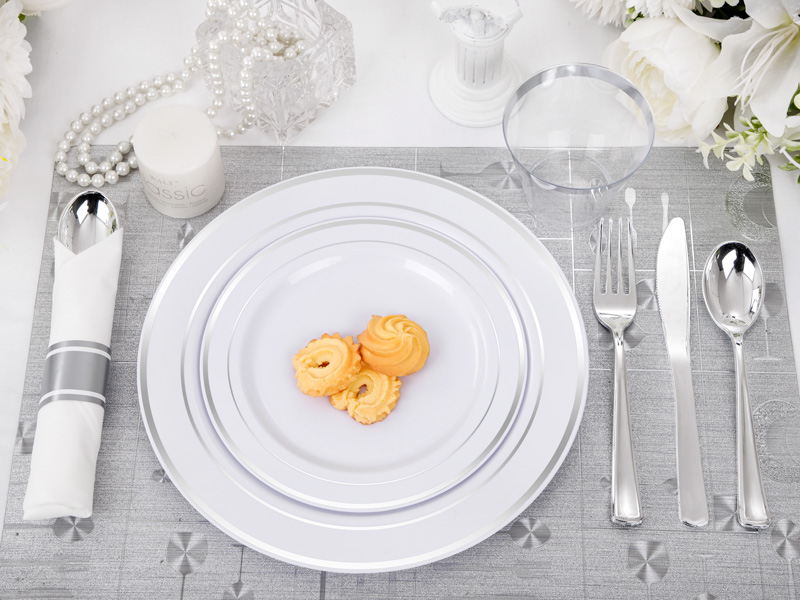 silver dinnerware set