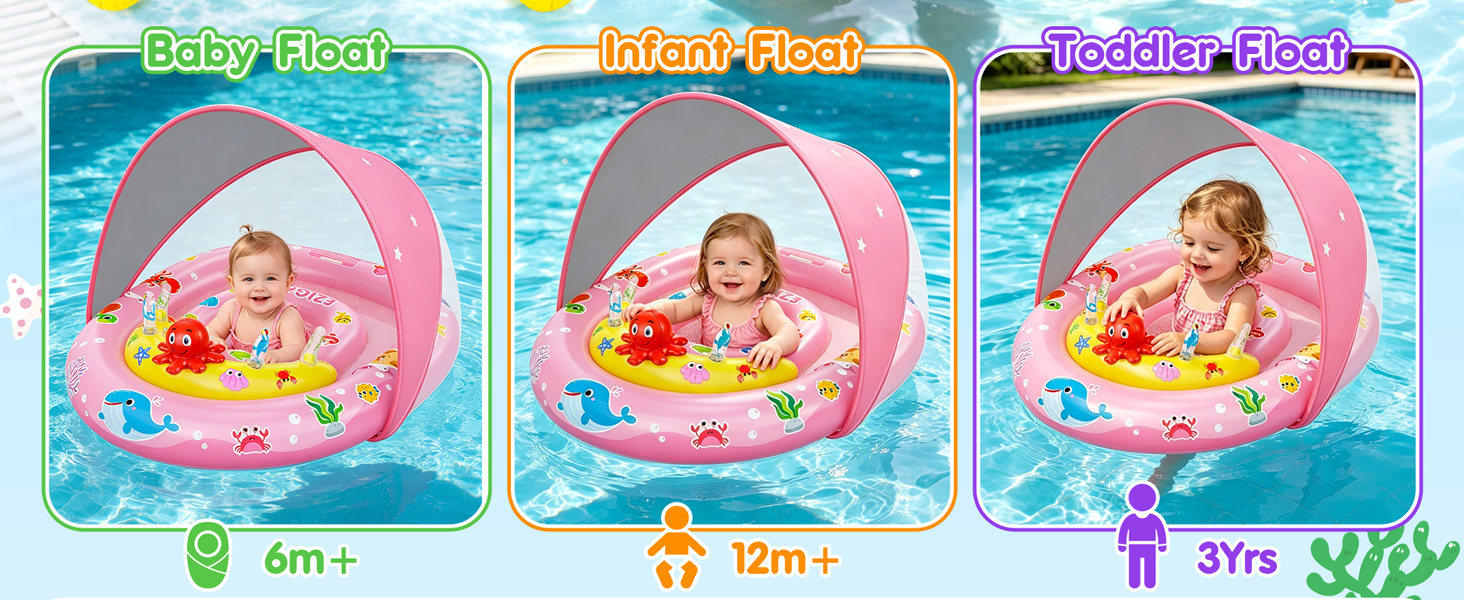 infant pool float 0-3 months