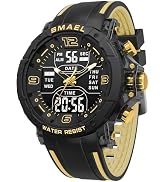 Gosasa Men’s Outdoor Sports Watch, Analog Digital Watch for Men with LED Backlight, Stopwatch, Al...