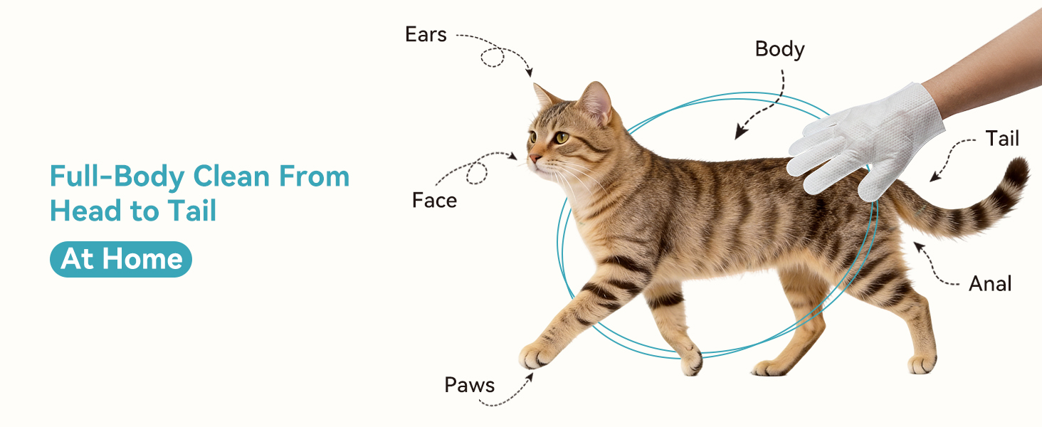 pet glove wipes for cats